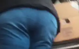 Big candid bbw mature ass in tight jeans