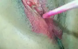 Fucking My Pussy With Red Lip Gloss
