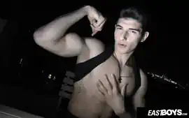 Muscles And Cock Flexing By Steamy Boy