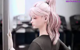 Busty Milf Hard Fuck With Shemale Girl In The Gym - 3d Futa Anime Hq