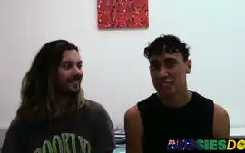 Billy Feasted On Kalebs XL Cock And Slides His Starved Hole