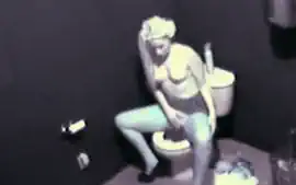 girl Caught masturbating In The Toilet