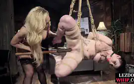 Große Titten In Lez Bdsm Domina Fucks Gfs Wet Twat With Dildo Stick