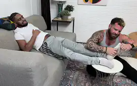 Jayden Gets Worshiped & Fucks Riley's Feet - Jayden & Riley