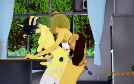 3d Hentai And Hentai 3d - Furry Dog Futanari Fucks Egypt Cat Futanari