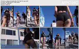 big ass brunette with short tight hot spy