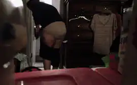 Big Booty Step mom Caught Changing