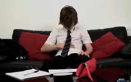 Naughty Emo Tyler Archers Strokes His Rock Hard Cock