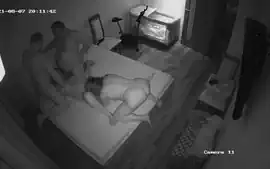 Two couple swing in bedroom