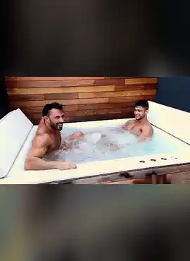 Four Muscle Hunk Bathroom Play