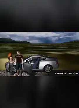 3D Redhead Fucked on the Hood of a Car