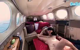 Mile High Club - Horny Latina Gets Fucked on Private Plane