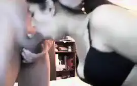 Indian Babe Sucks Cock on Cam