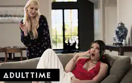 ADULT TIME - MILF Serene Siren Catches Alison Rey Pillow Humping To R...