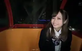 キュートな制服美女がキスからのラブラブ濃密エッチでバッククンニされてお返しの足コキ...