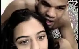 Indian couple fooling around on webcam