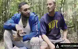 Curious Str8 Hunks Skyy Knox & Tony Dangelo Fuck In The Woods - Frenc...
