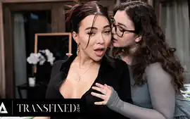TRANSFIXED - Hot Waitress Emma Rose Rekindles With Old Bestie Leana L...