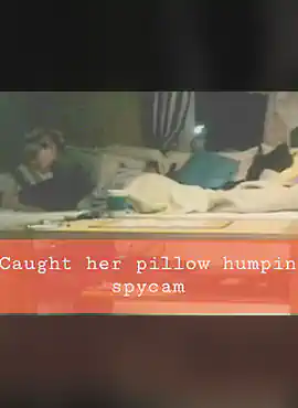 Caught wife pillow humping real spy masturbating